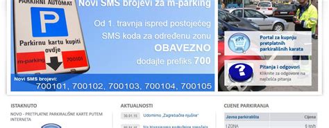 Portal za kupnju parkirališnih karata .